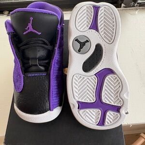 Jordan Kids' Sneakers in Black and Purple